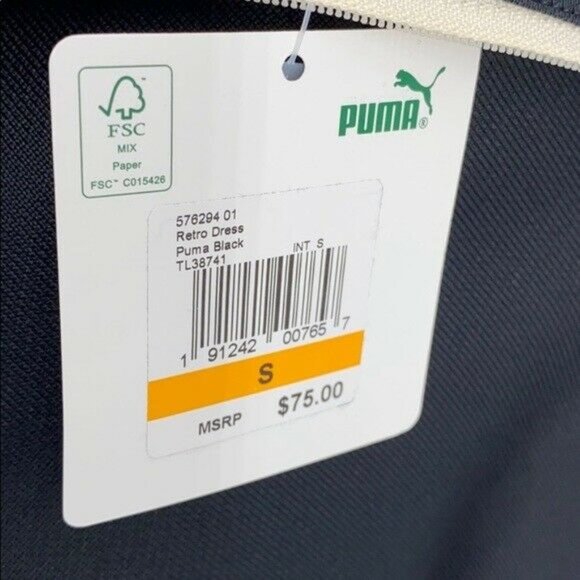 PUMA Retro Dress Black NWT - Picture 7 of 7